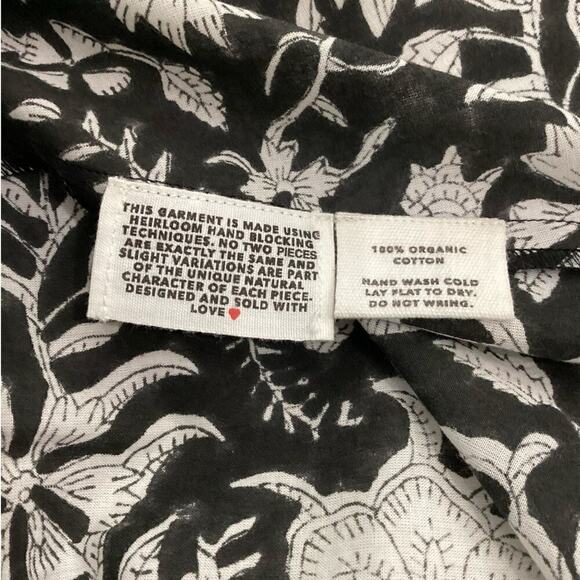 Emerson Fry India Collection Daphne Dress In Silhouettes Size Small Floral - Picture 16 of 16